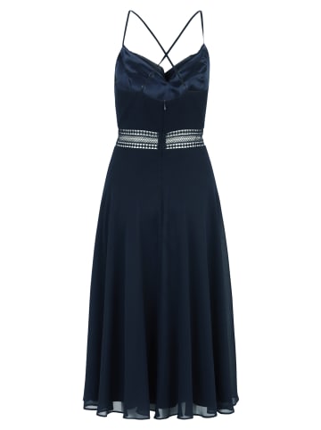 Vera Mont Cocktailkleid mit Wasserfallausschnitt in Night Sky