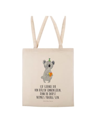 Mr. & Mrs. Panda Tragetasche Koala Geschenk mit Spruch in Creme