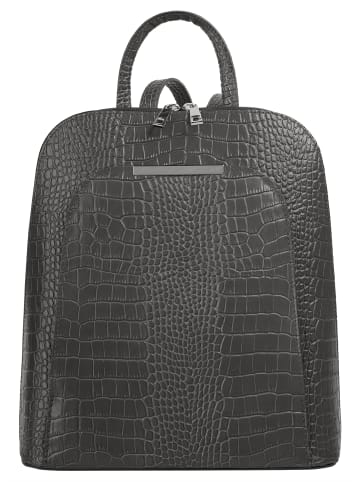 Cluty Rucksack echt Leder in anthrazit