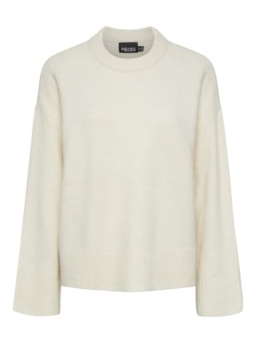 Pieces Strickpullover in Whitecap Gray