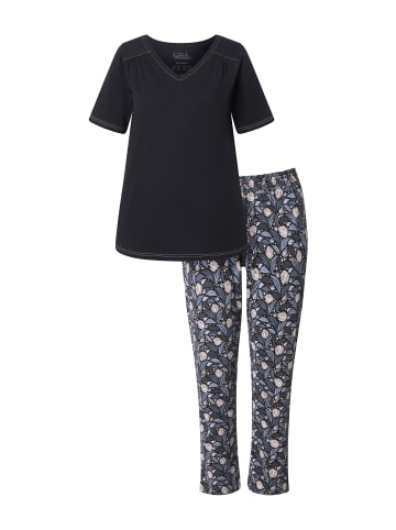 Ulla Popken Pyjama in schwarz