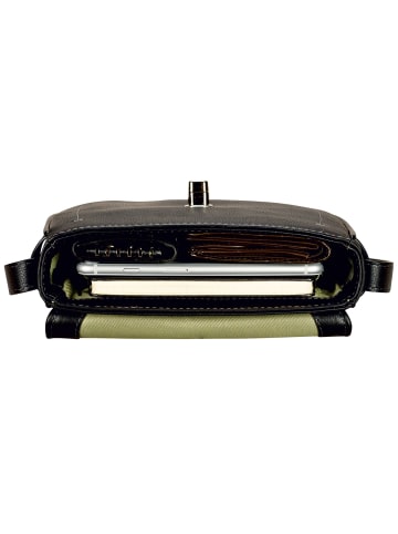Leonhard Heyden Nizza Umhängetasche Leder 20 cm schwarz