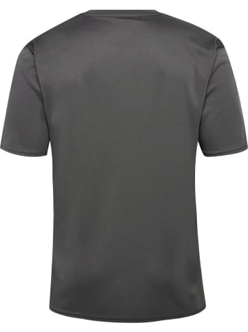 Hummel Sportshirt "Hmlessential Jersey S/S" in Grau