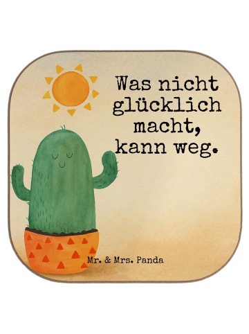Mr. & Mrs. Panda Tischschoner Kaktus Sonne Design mit Spruch in Weiß
