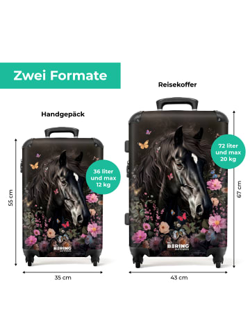 NoBoringSuitCases Suitcase, Handgepäck, Koffer, Trolley, Reisekoffer schwarzes