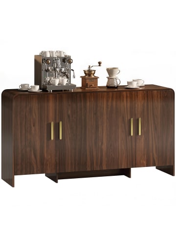HOMCOM Sideboard--Walnussbraun