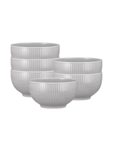 Seltmann Weiden 6er Set Müslischalen Amina in ø 15 cm in Silbergrau