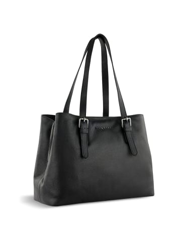 Bugatti Bella Schultertasche Leder 35 cm schwarz