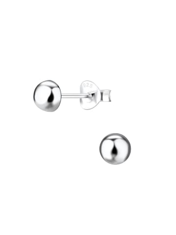 Alexander York Ohrstecker BALL flach in 925 Sterling Silber, 2-tlg.