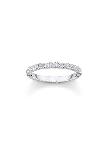 Thomas Sabo 925 Sterling Silber, Zirkonia Ring Größe 54