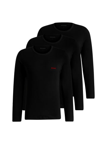 HUGO Langarmshirts in Schwarz