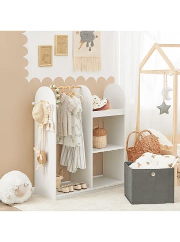 SoBuy Kindergarderobe in Weiß - (B)97 x (H)108 x (T)35cm