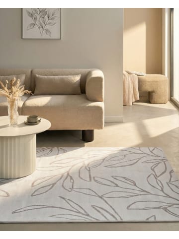 Beliani Kurzflor BISMIL in Beige - (W) 160 x (L) 230 cm