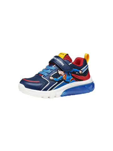 Geox Ciberdron Low-Top-Sneaker mit Klettverschluss für Kinder Blau