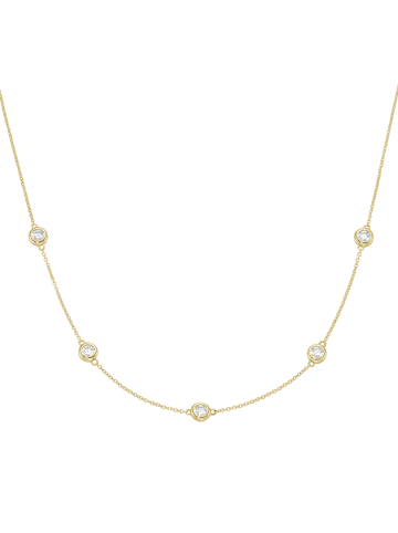 Luigi Merano Collier Ankerkette Mit Zirkonia in Gold