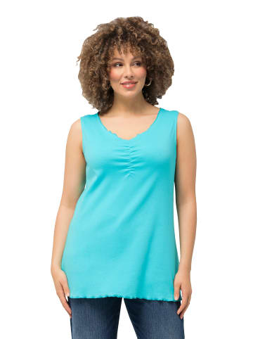 Ulla Popken Strick-Top in tiefes aqua