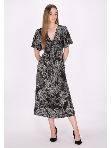 DreiMaster Klassik Kleid in Schwarz Weiss