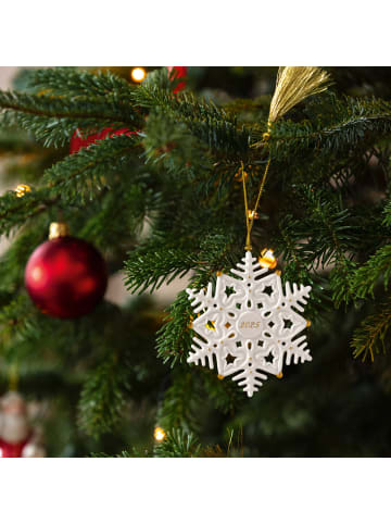 Villeroy & Boch Ornament Schneeflocke 2025 Christmas Classics in weiß