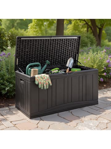COSTWAY Gartenbox 300L in Braun