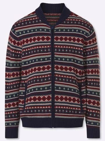 WITT WEIDEN Strickjacke in marine-gemustert