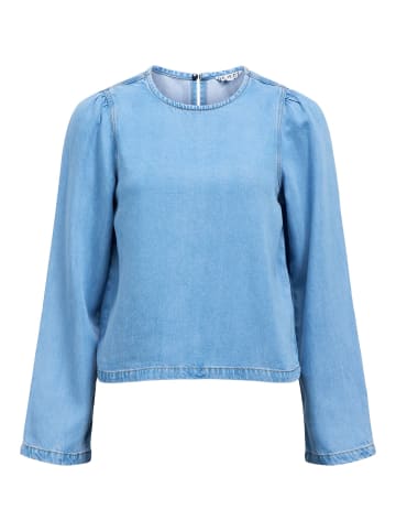 Object Bluse in Light Blue Denim