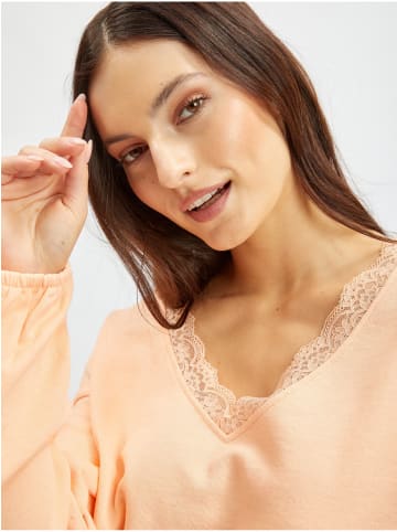 orsay Sweatshirt in Aprikosen Farbe