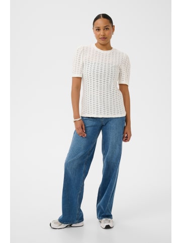 Kaffe T-shirt KAnatasha Tight fit in Chalk