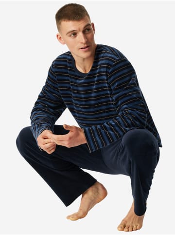 Schiesser Pyjama Comfort Nightwear in nachtblau