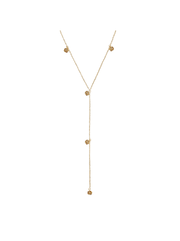 Noelani Y-Collier Silber 925, rhodiniert in Gold