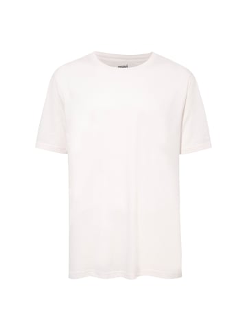Mavi Jeans Kurzarm-T-Shirt mit Rundhalsausschnitt und Logo in Altrosa