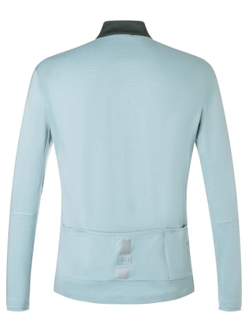 super.natural Merino Fahrradtrikot M GRAVIER LS JERSEY in himmelblau