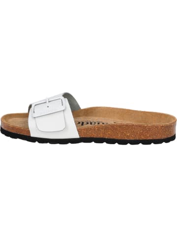 Palado Pantoletten Malta EGS Matt Premium Leather in Weiß