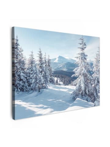 MuchoWow Leinwand bilder Schneelandschaft (BxH)