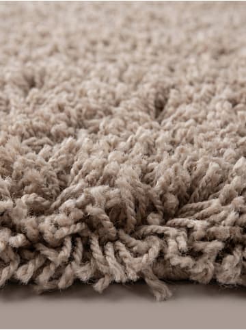 KADIMA DESIGN Teppich Hochflor Shaggy Waschbar Einfarbig RHEIN Strapazierfähig in Beige
