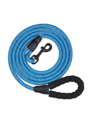 relaxdays Hundeleine in Blau - 150 cm