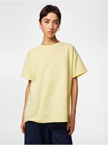 Pieces T-Shirt in Oversize in French Vanilla