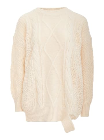 VIRITA Women Strickpullover in Wollweiss