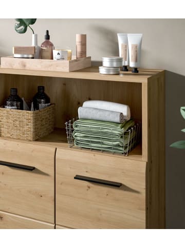 Inn.Furn Badmöbel-Set 3-teilig Artisan Eiche, Badkombination 135 cm, viel Stauraum