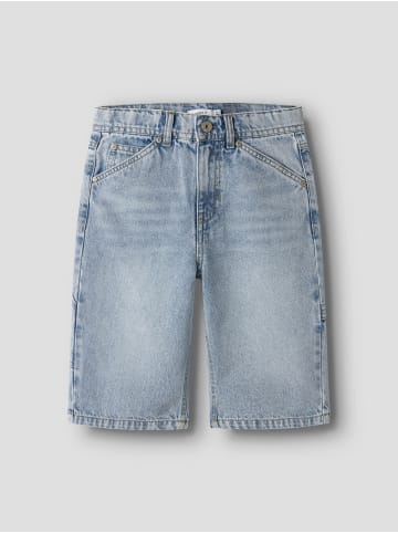 name it Shorts in Light Blue Bleached Denim