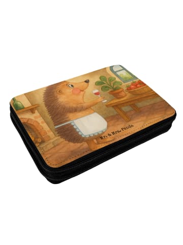 Mr. & Mrs. Panda Bleistiftetui Igel Wein Design ohne Spruch in Weiß