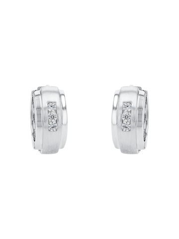 Amor Creolen Silber 925, rhodiniert in Silber