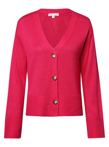 Marie Lund Strickjacke mit Leinen-Anteil in pink