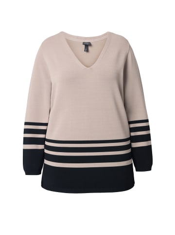 Ulla Popken Pullover in dunkelbeige