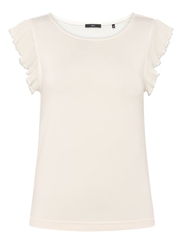 Zero  T-Shirt Rüschen mit Perlen in Eggnog