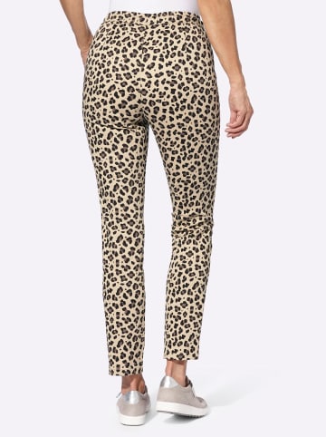 Sieh an! Twill-Hose in sand-schwarz-bedruckt