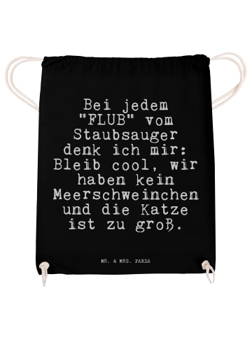 Mr. & Mrs. Panda Baumwollbeutel Bei jedem "FLUB" vom... mit Spruch in Schwarz