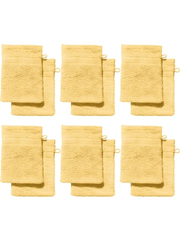 REDBEST Frottier Waschhandschuh 12er-Pack Chicago in hellgelb