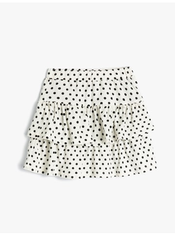 KOTON Rock in Ekru Gemustert