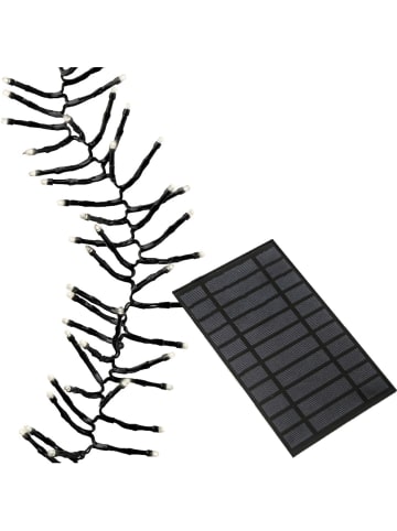 MARELIDA LED Solar Büschel Lichterkette Cluster 1512LED L: 14m in schwarz