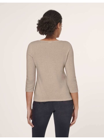 MADELEINE Kaschmirpullover mit U-Boot-Ausschnitt in berber